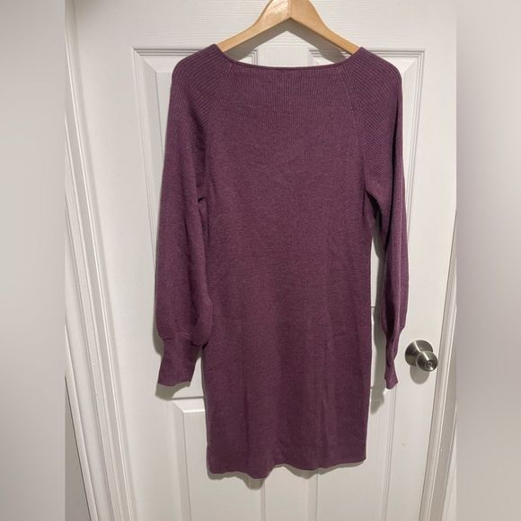 Gap midis purple sweater dress new with tags womens xl Merino Wool-Blend spring - Picture 6 of 6